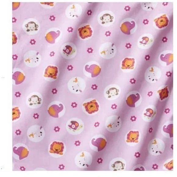 Girls Crib Sheet Colorful Lady Bug or Safari Design - NIP - Picture 3 of 4